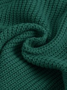 Cozy Pixies 新生兒男嬰休閒百搭3D耳朵長袖連帽開襟針織衫 - 墨綠色 - 查看 3