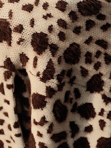 SHEIN Autumn/Winter Fashion Faux Mink Knit Sweater 2 Pieces Set - Multicolor - View 8