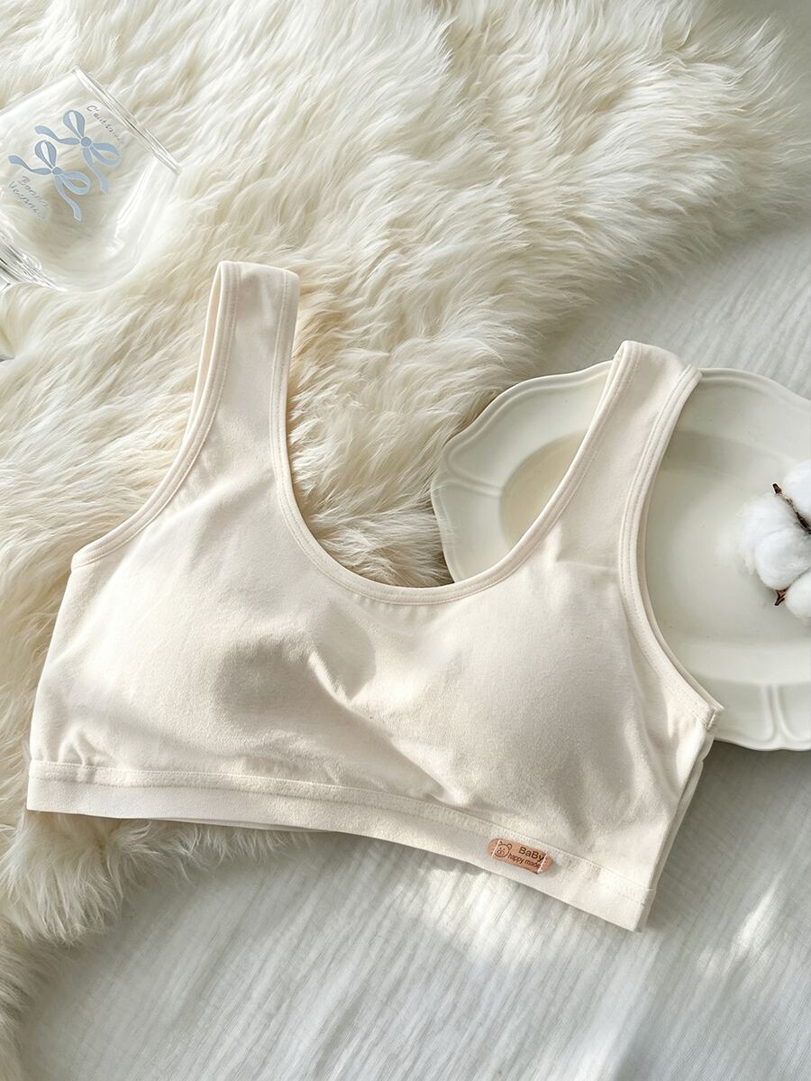 Dazy Kids Tween Girl Simple Comfortable Underwear For Daily Home Wear - Beige - View 1