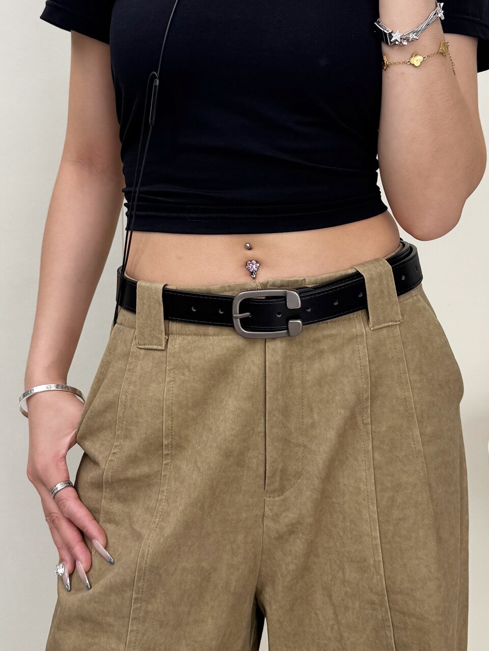 Women's Buckle Belt, Fashion Versatile Decorative Leather Belt, Simple Elegant Luxury Style For Dresses And Jeans