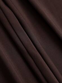 Sweetra Women's Elegant Versatile Fashion Commute Casual Minimalist Design Brown Jumpsuit - Brown - View 6