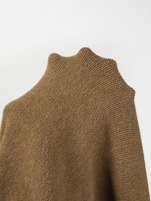 SHEIN Women Cable Knit 2 Pieces Outfits, Long Sleeve Crop Sweater & Wide Leg Pants Knitted Set - Brown - View 7