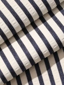 Dazy Plus 2pcs/Set English Graphic Short Sleeve T-Shirt & Striped Straight Leg Long Pajama Pants, Summer Wear Sleepwear Set - White - View 6