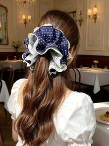 DAZY Hair Scrunchies Hair Accessories Suitable For Daily Wear, Can Be Given As Gifts To Friends - Blue - View 1