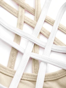 SHEIN Cheerettes 2件組女款素色休閒日常運動內衣 - 彩色 - 查看 5