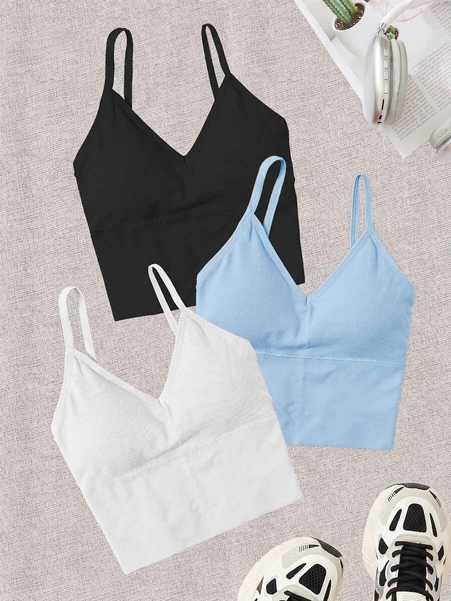 Velisys Velisys Seamless Sports Bra (3-Color Pack) - Multicolor - View 1