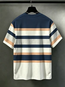 Manfinity Homme 男士休閒舒適上衣 大尺碼男士時尚T恤 優雅百搭上衣套裝 - 彩色 - 查看 2