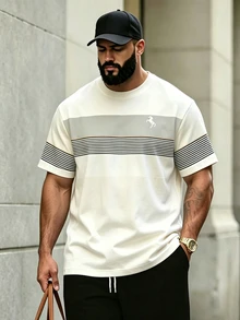 Manfinity Homme Duck Pattern Print Design On Abdominal Muscles, Men's Fashionable Summer Casual Sportswear, Men's Top - Multicolor - View 3