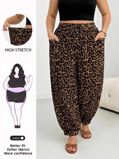 SHEIN CURVE+ Plus Size Pants