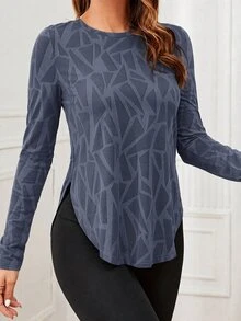 Easithlete Easithlete 初秋戶外長袖瑜伽運動T恤 - 彩色 - 查看 5