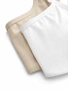 SHEIN Cheerettes 2件組女款素色休閒日常運動內衣 - 彩色 - 查看 6