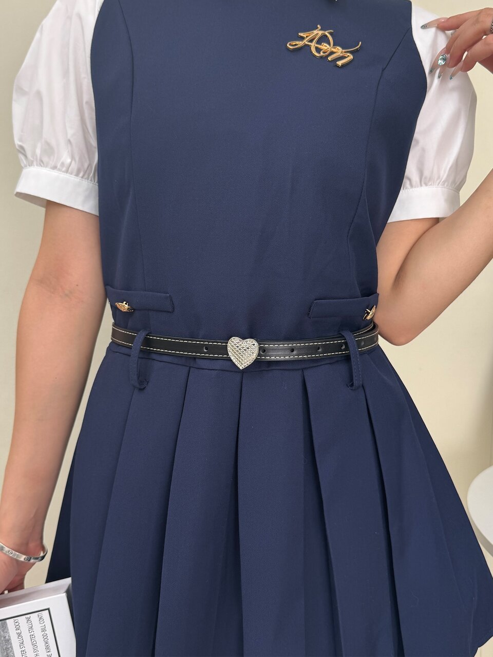 Women's Heart Buckle Thin Waist Belt, Fashionable Versatile Decorative Leather Belt, Minimalist Dress And Jeans Matching