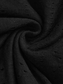 Opulessa Spring/Summer Vacation Knit Mesh Print Halter Neck Mini Dress For Women - Black - View 6