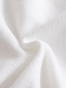 SHEIN Vacaura 1件女童運動長褲，時尚簡約純色，適合日常穿著，適用秋冬季 - 白色 - 查看 4