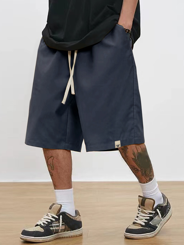 Manfinity Roghcode Men's Plus Size Casual Loose Fit Shorts