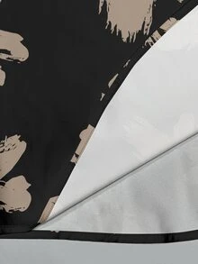 EMERY ROSE 2件組大尺碼露肩短袖上衣與休閒寬鬆舒適長褲套裝，大尺碼印花套裝 - 彩色 - 查看 5