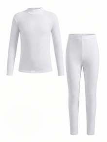 SHEIN 6件組男孩柔軟休閒舒適保暖內著套裝，適合假期穿著 - 彩色 - 查看 10