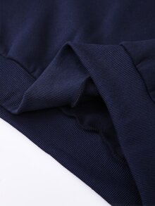 Rovax 男士數位印花寬鬆版型拉鍊連帽外套 - 藏蓝色 - 查看 6