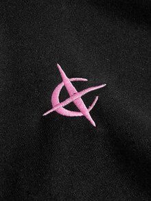 PAVTROS 男士街頭風熱銷雙帽拼接設計3D刺繡連帽衛衣套裝，送給男朋友/丈夫的禮物，週年紀念禮物 - 彩色 - 查看 4