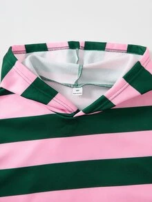 SHEIN 青少年女孩長袖抓絨秋季休閒百搭正裝鬆弛版韓風開襟運動衫外套返校穿搭 - 粉色 - 查看 5