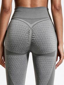 SHEIN Velisys 2pcs High Waist Seamless Sports Leggings - Multicolor - View 5