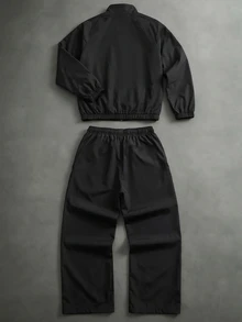 PAVTROS Men's Colorblock Long Sleeve Jacket And Pants Casual Daily Outfit - Multicolor - View 2