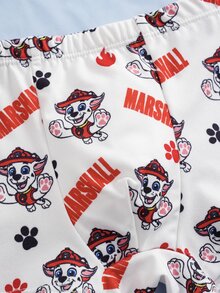 SHEIN | PAW Patrol 4pcs Young Boy Tank Top & Boxer Shorts Set, Blue & White, Cute & Adorable - Multicolor - View 9