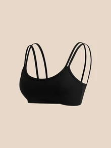 SHEIN Cheerettes 女款滾邊日常健身運動內衣 - 彩色 - 查看 5