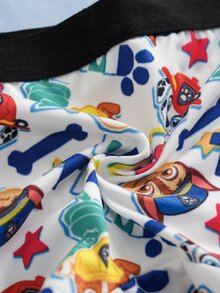 SHEIN | PAW Patrol Young Boy Cartoon Print Boxer Briefs - Multicolor - View 9