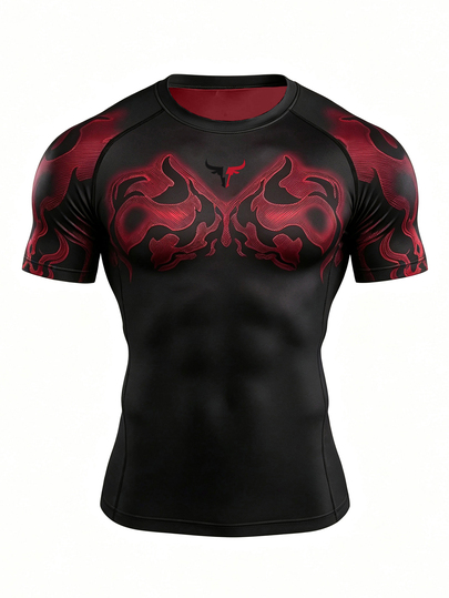 Acti Log Men's Colorblock Casual Versatile Daily Travel Sports T-Shirt