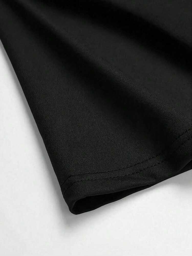 Acti Log Men's Bull Head Print Short Sleeve Slim Fit Sports T-Shirt - Black - View 5