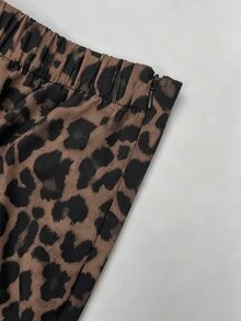 Firerie 大尺碼女款豹紋休閒日常穿著裙 - 彩色 - 查看 4