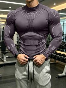 GymBeat 男士拼色休閒百搭日常旅行運動T恤 - 彩色 - 查看 7