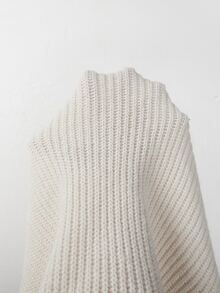 SHEIN Women's Versatile Button Knit Long Sleeve Cardigan For Commuting And Outings - Beige - View 7
