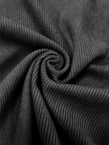 Sorvial Men's Casual Corduroy Long Pants - Black - View 3