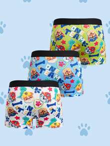 SHEIN | PAW Patrol Young Boy Cartoon Print Boxer Briefs - Multicolor - View 2