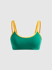 SHEIN Cheerettes 女款滾邊日常健身運動內衣 - 彩色 - 查看 3