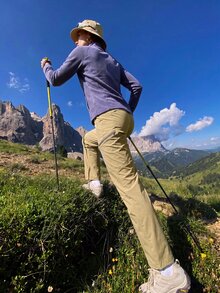 In My Nature Women's Casual Outdoor Long Pants With Zipper Pocket Design - Khaki - View 2
