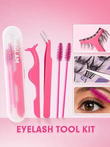SHEGLAM Lash Essential Application Kit Brand Beauty Cosmetic Makeup For Women And Girls - Hot Pink - View 1
