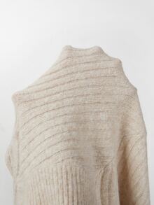 SHEIN New Oat Knit Two Pieces Set, Korean Gentle Style Loungewear - Apricot - View 7