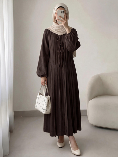 Solavon Women's Solid Color Casual Party Long Dress