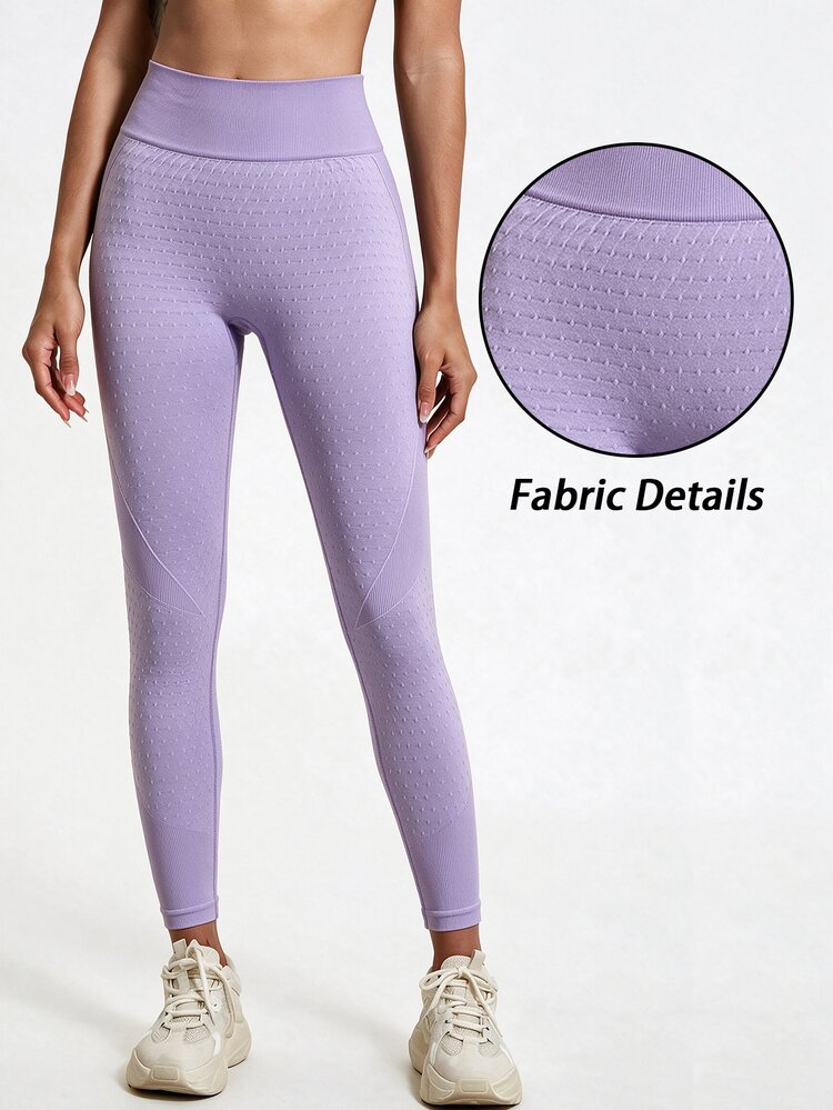 SHEIN Velisys 2件組高腰無縫運動緊身褲 - 彩色 - 查看 4