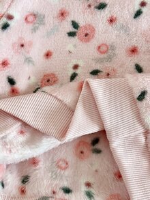 SHEIN 女嬰針織仿皮草碎花圓領休閒衛衣 - 彩色 - 查看 7