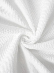 SCOOBY-DOO X SHEIN 大尺碼狗狗英文 Logo 趣味滿版印花圓領運動衫 秋季款 - 白色 - 查看 7