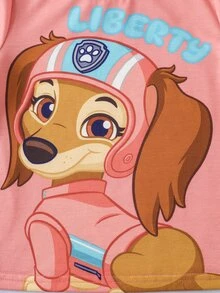 SHEIN | PAW Patrol 女童圓領短袖休閒T恤 - 彩色 - 查看 6