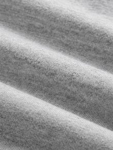 SHEIN Celana Sweatpants Rajut Abu-abu Muda Longgar Kasual Serbaguna dengan Tali Serut dan Kantong, Potongan Lebar untuk Remaja Perempuan - Grey - View 4