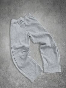 Manfinity EMRG Men's Plus Size Drawstring Waist Floral Print Pocket Sweatpants - Grey - View 5