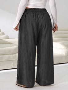 Solflare Plus Size Pants - Dark Grey - View 5