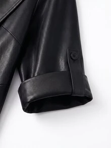 GlowEve CURVE 休閒日常女款大尺碼不對稱前後設計西裝外套 - 黑色 - 查看 5