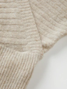 SHEIN New Oat Knit Two Pieces Set, Korean Gentle Style Loungewear - Apricot - View 4